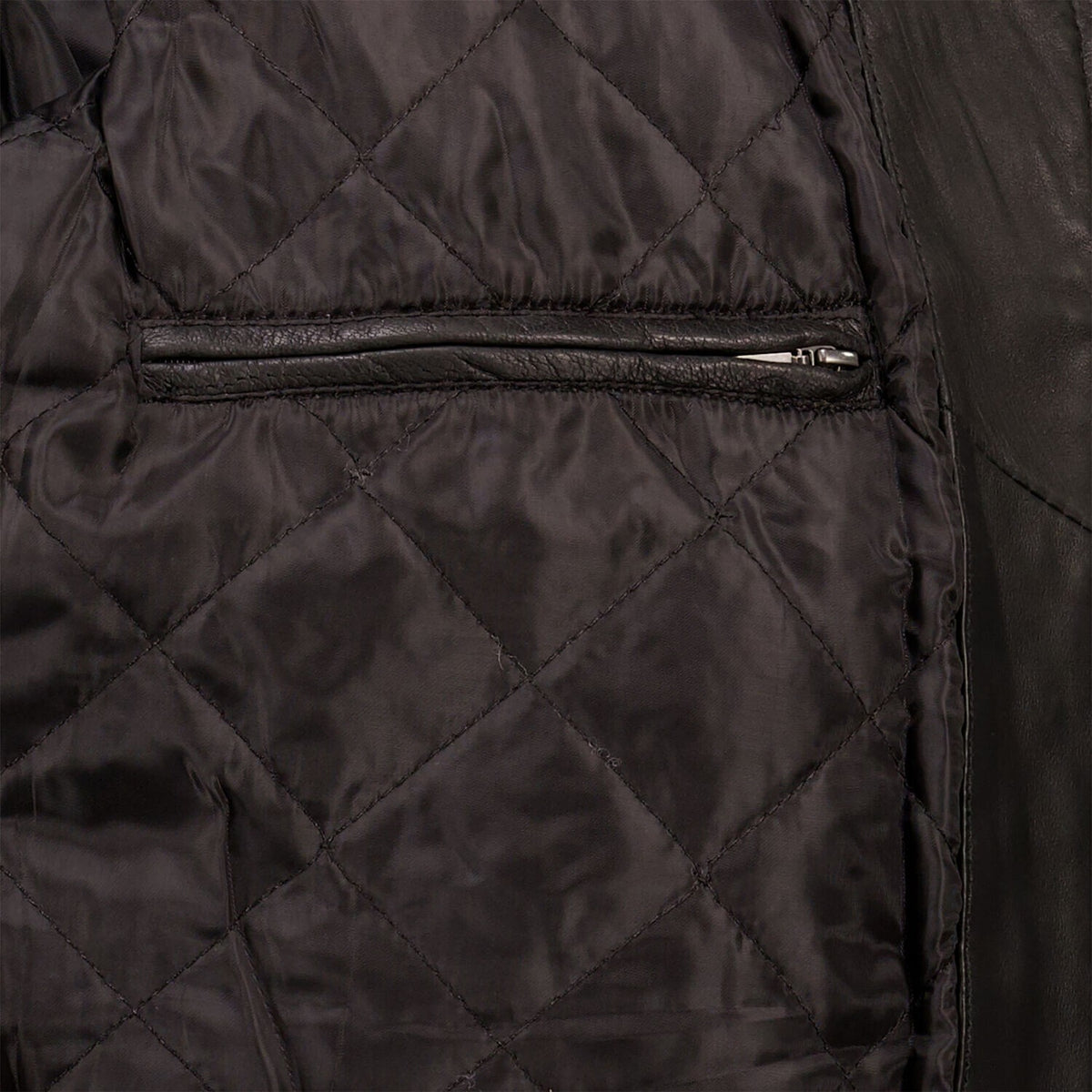 Mens Schott Black Collared Leather Bomber Jacket Size Medium RRP £380.00