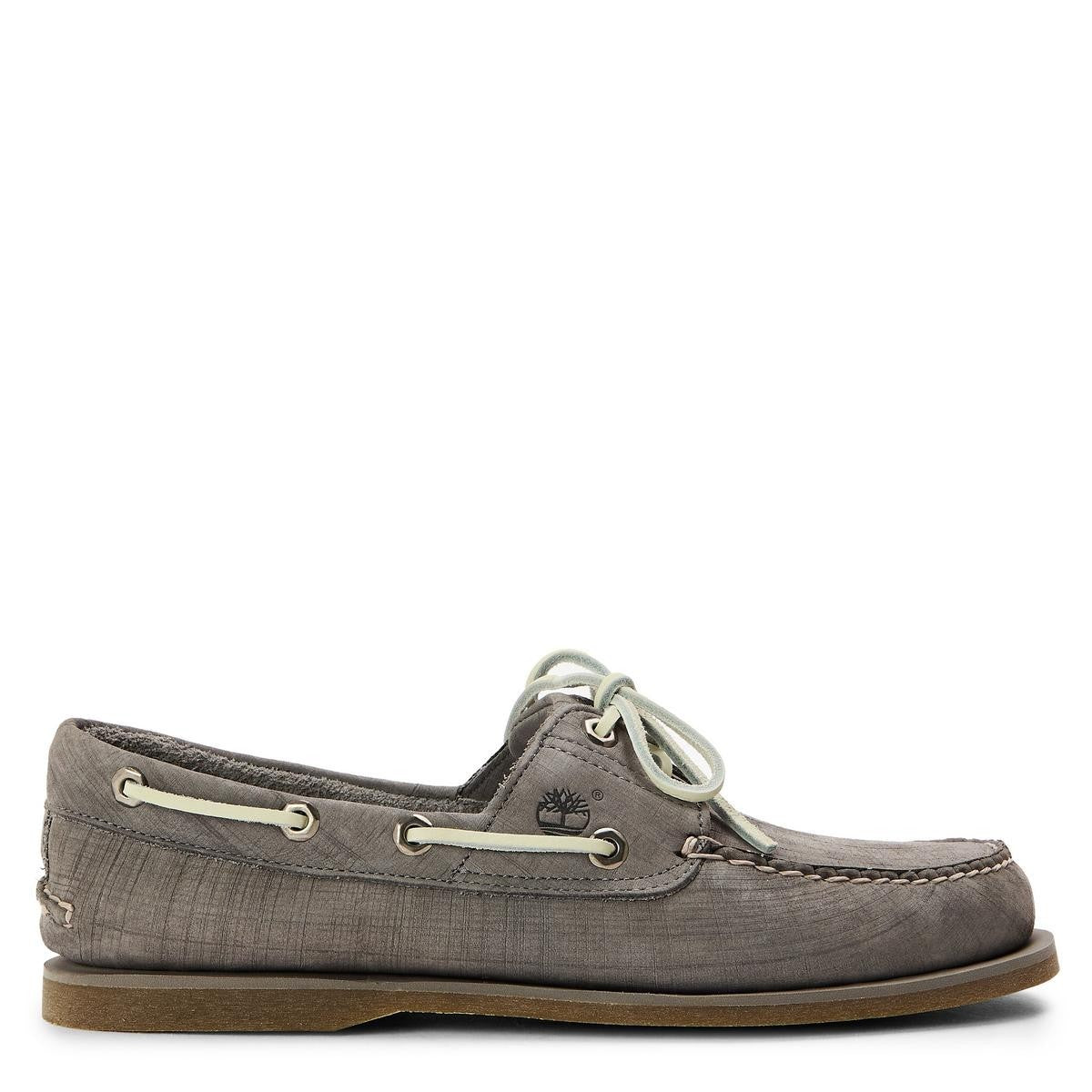 Timberland Men's Boat Shoes Med Nubuck Grey Size UK9