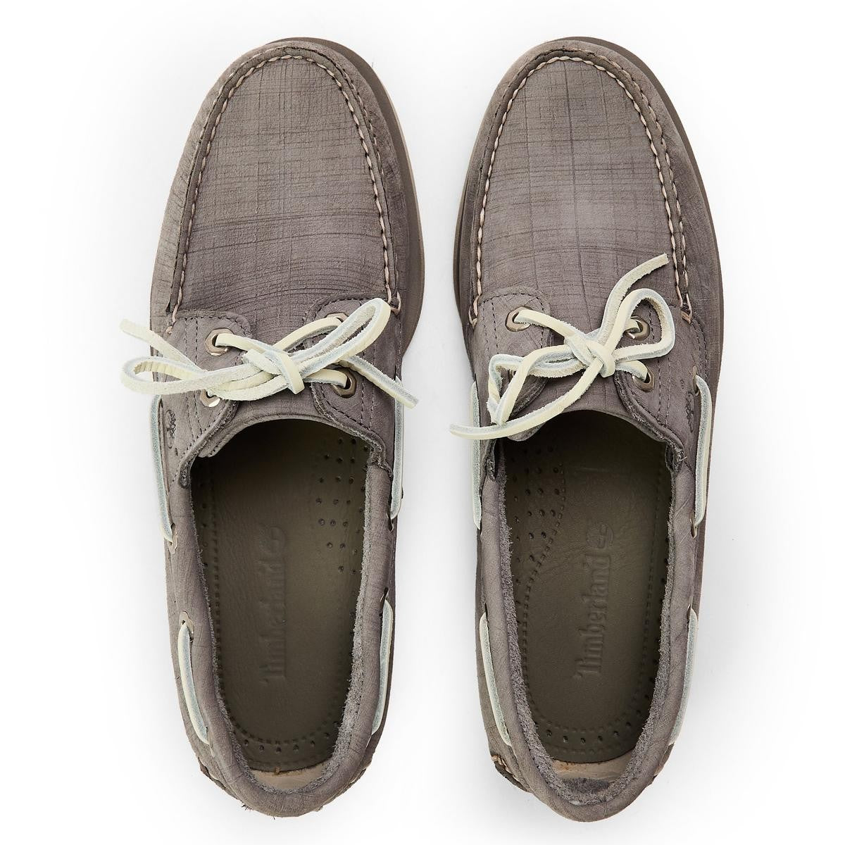 Timberland Men's Boat Shoes Med Nubuck Grey Size UK9