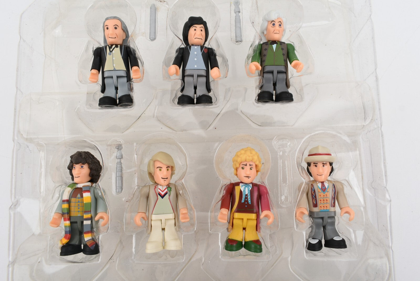 Dr Who 11 ELEVEN DOCTORS Micro Figure Set *figures complete/missing stands*