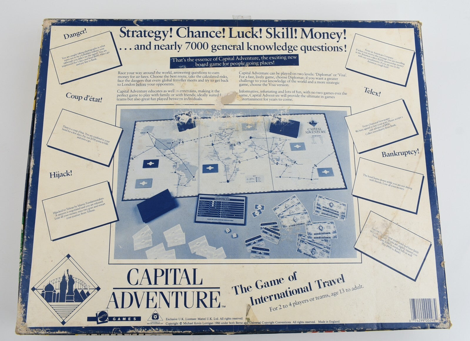 CAPITAL ADVENTURE - Vintage Board Game (1986)