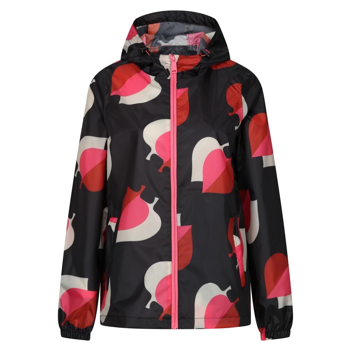 Regatta Orla Kiely Lightweight Waterproof Geometric Hooded Jacket UK10 UKSmall