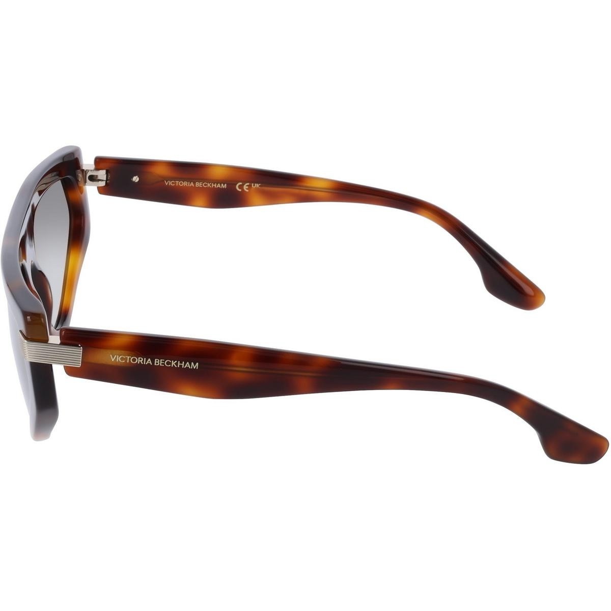 Victoria Beckham VB685S5618215 Women Brown Sunglasses Acetate Shield Eyeglasses