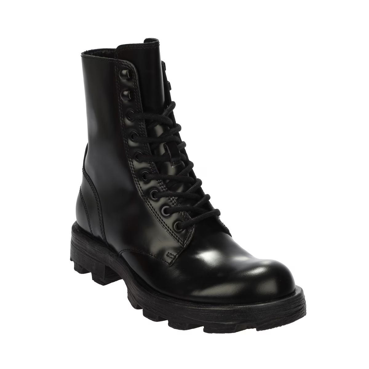 Diesel D-Hammer BT W Y03017-P4471-T8013 Womens Black Leather Boots Size UK6