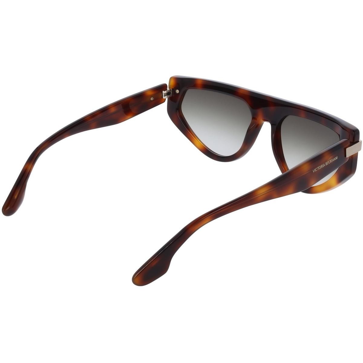 Victoria Beckham VB685S5618215 Women Brown Sunglasses Acetate Shield Eyeglasses