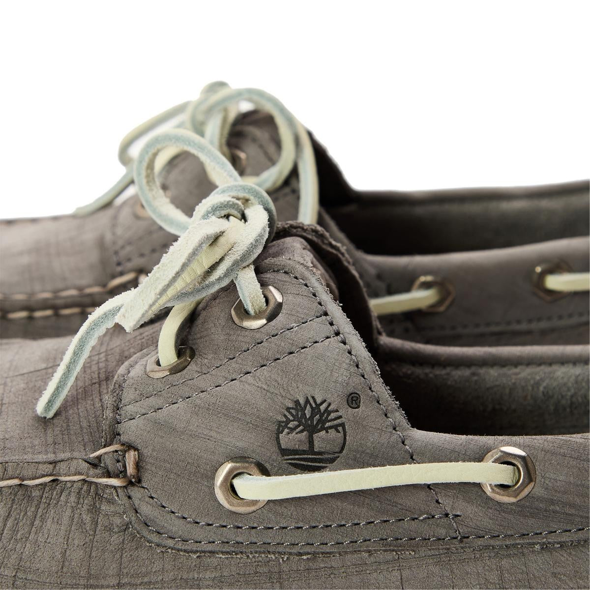 Timberland Men's Boat Shoes Med Nubuck Grey Size UK9