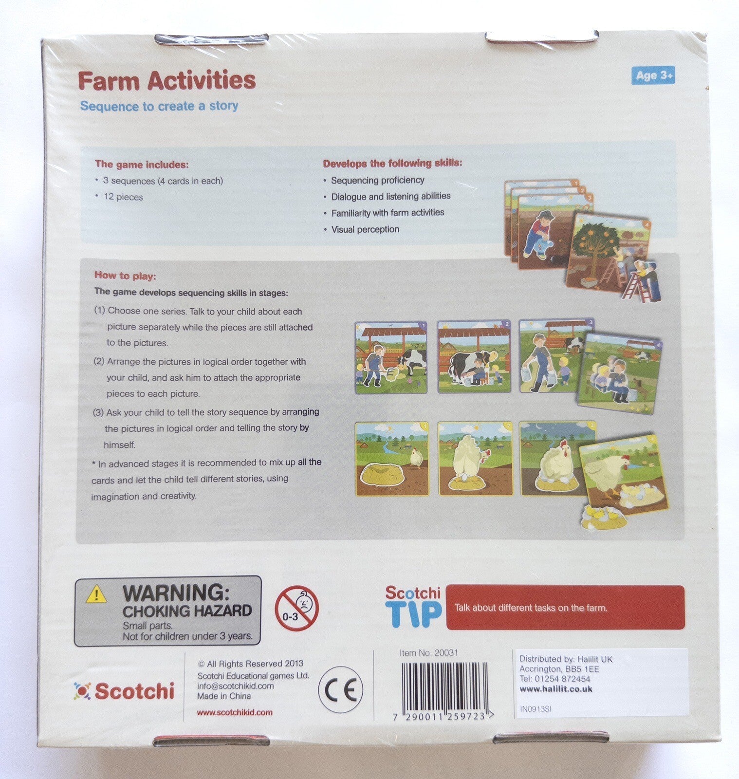 SCOTCHI Farm Activities Kids Educational Game Activity Set