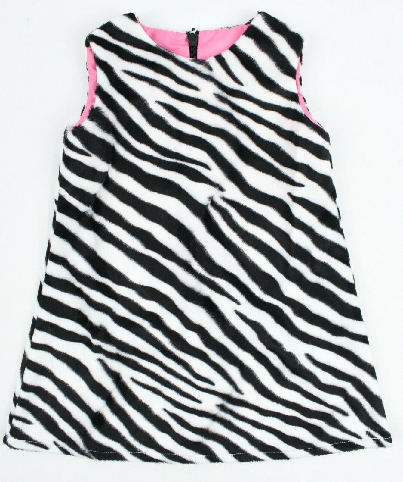 GREEN RABBIT Baby Girls' Zebra Print Shift Dress, MADE IN UK, size 0-6 Months