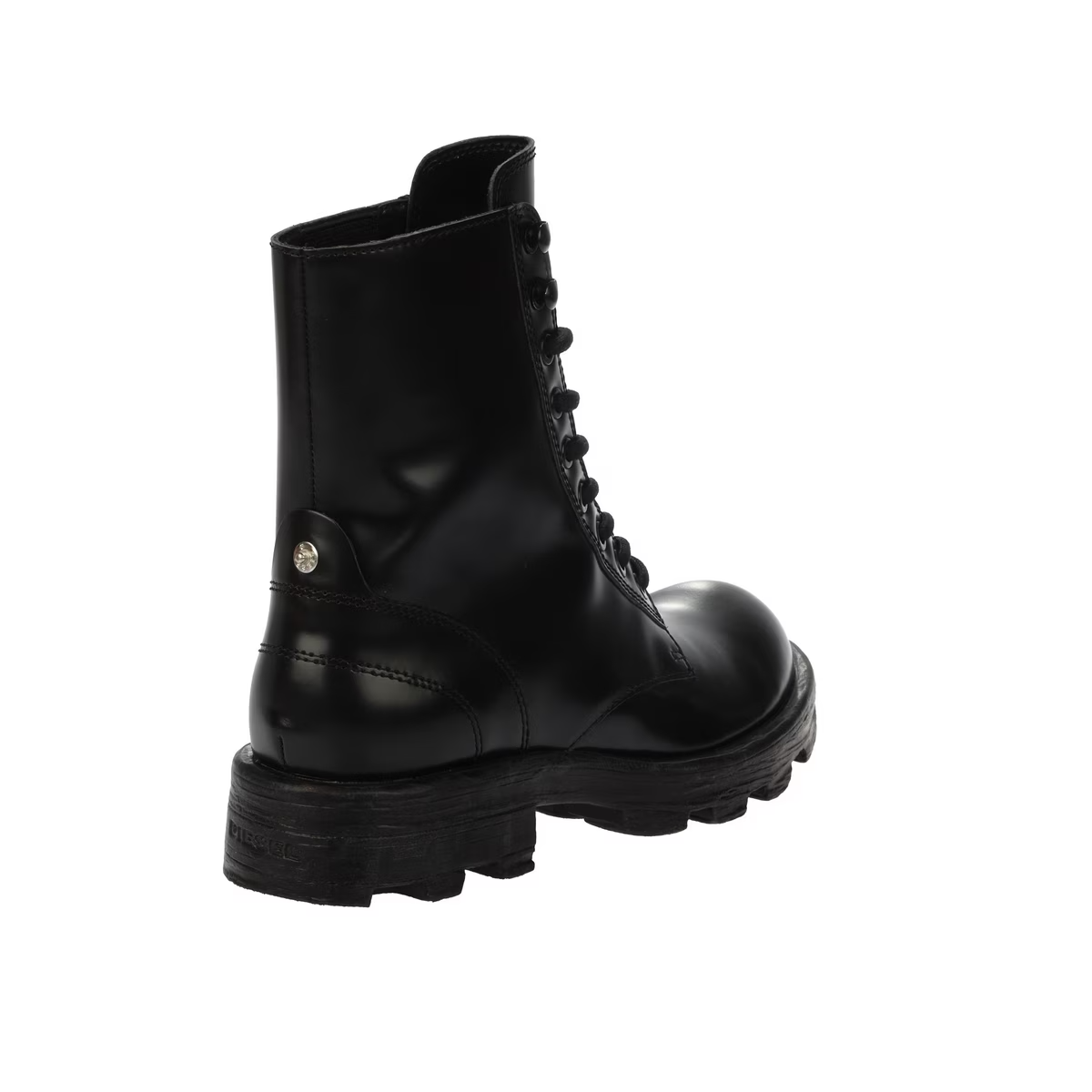 Diesel D-Hammer BT W Y03017-P4471-T8013 Womens Black Leather Boots Size UK6