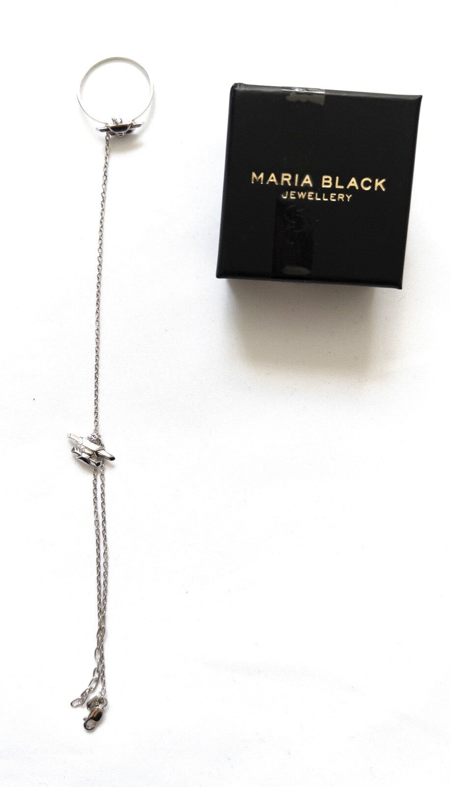 MARIA BLACK JEWELLERY Ring Chain Bracelet Silver One Size