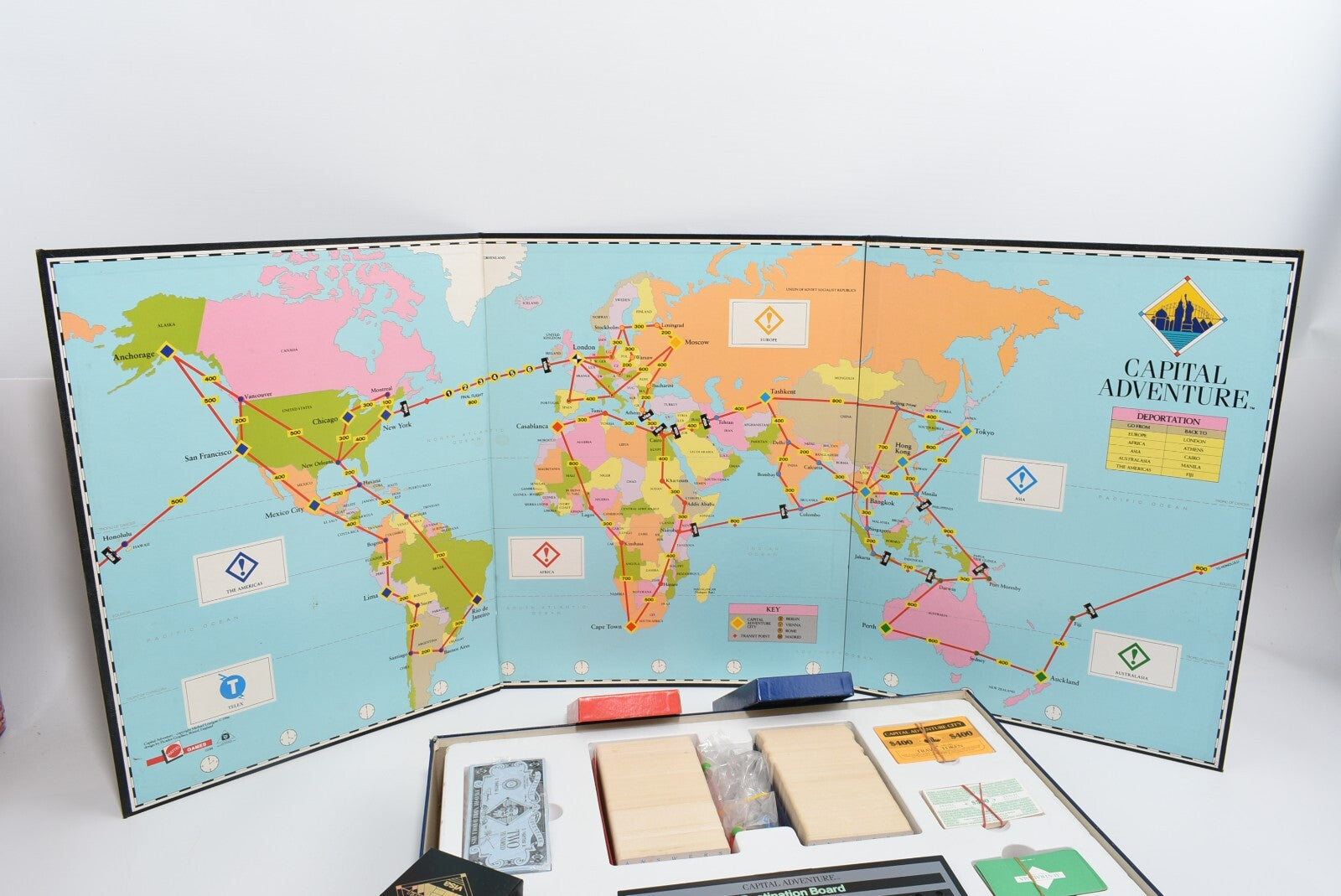 CAPITAL ADVENTURE - Vintage Board Game (1986)
