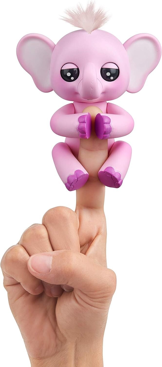 FINGERLINGS Elephant Nina Interactive Toy Pink