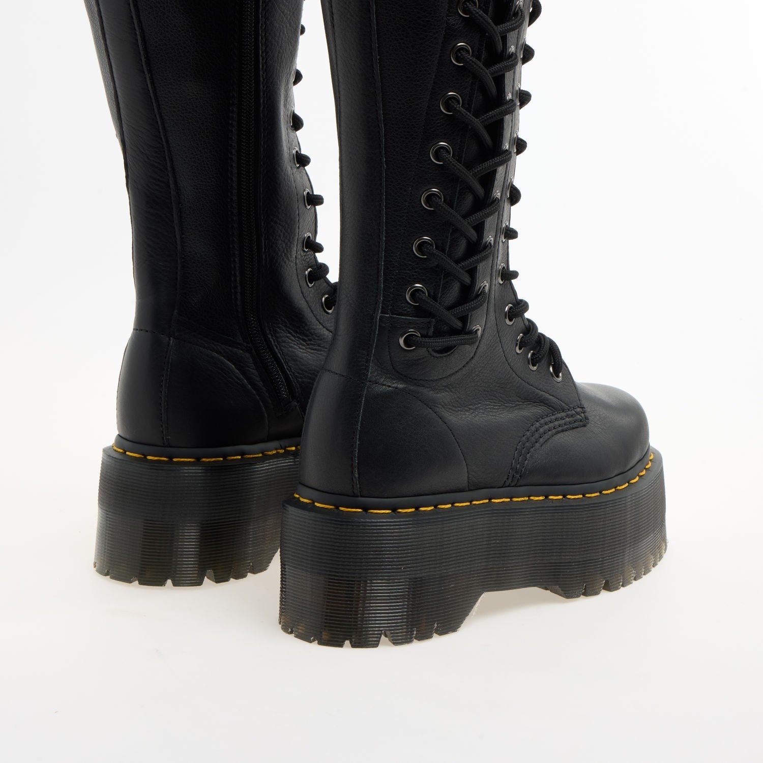 Dr Martens Womens Black Azreya Knee High Boots Quad Retro Max AW501 UK4 RRP £290