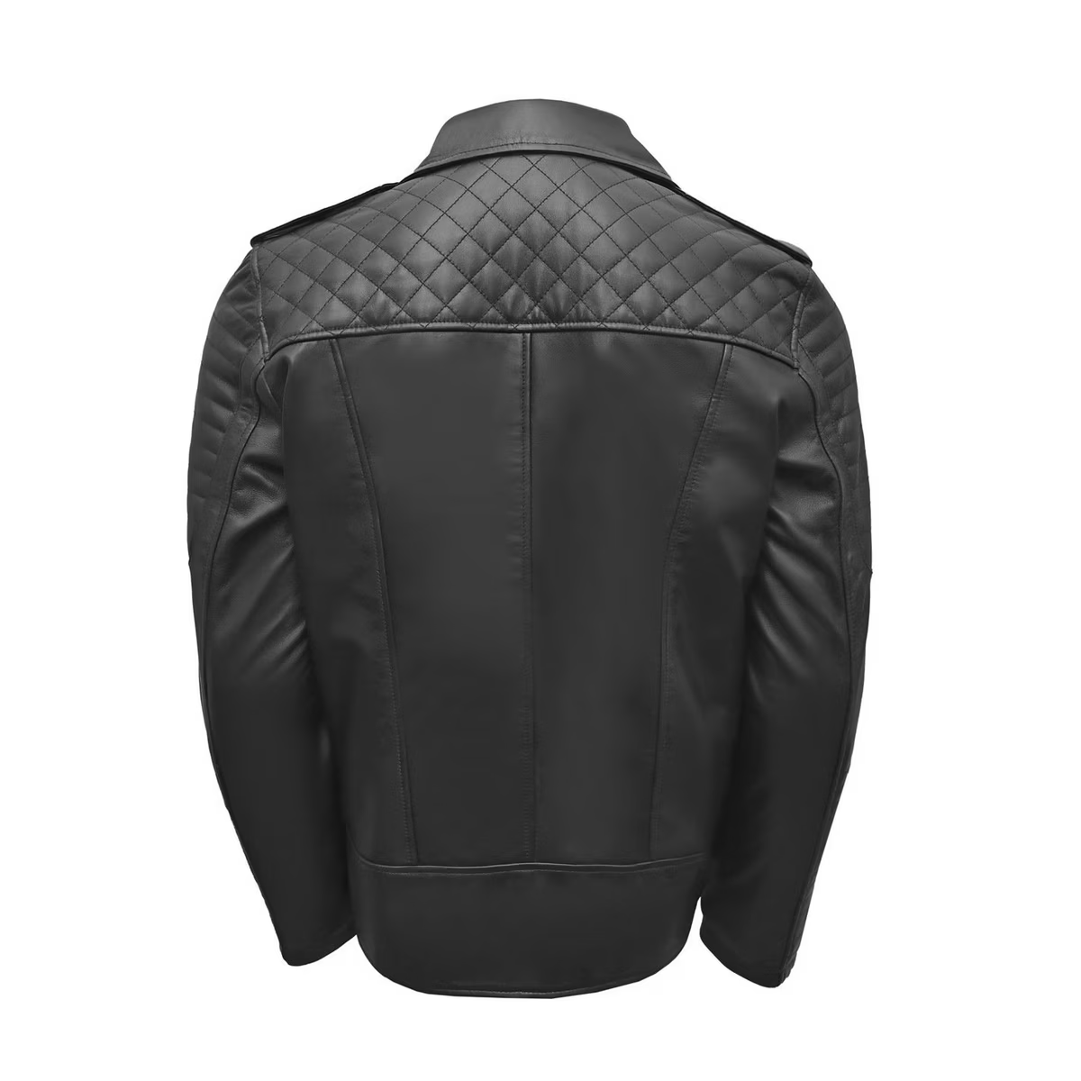 Mens Pretty Green Sheepskin Leather Biker Jacket Size Large RRP £299