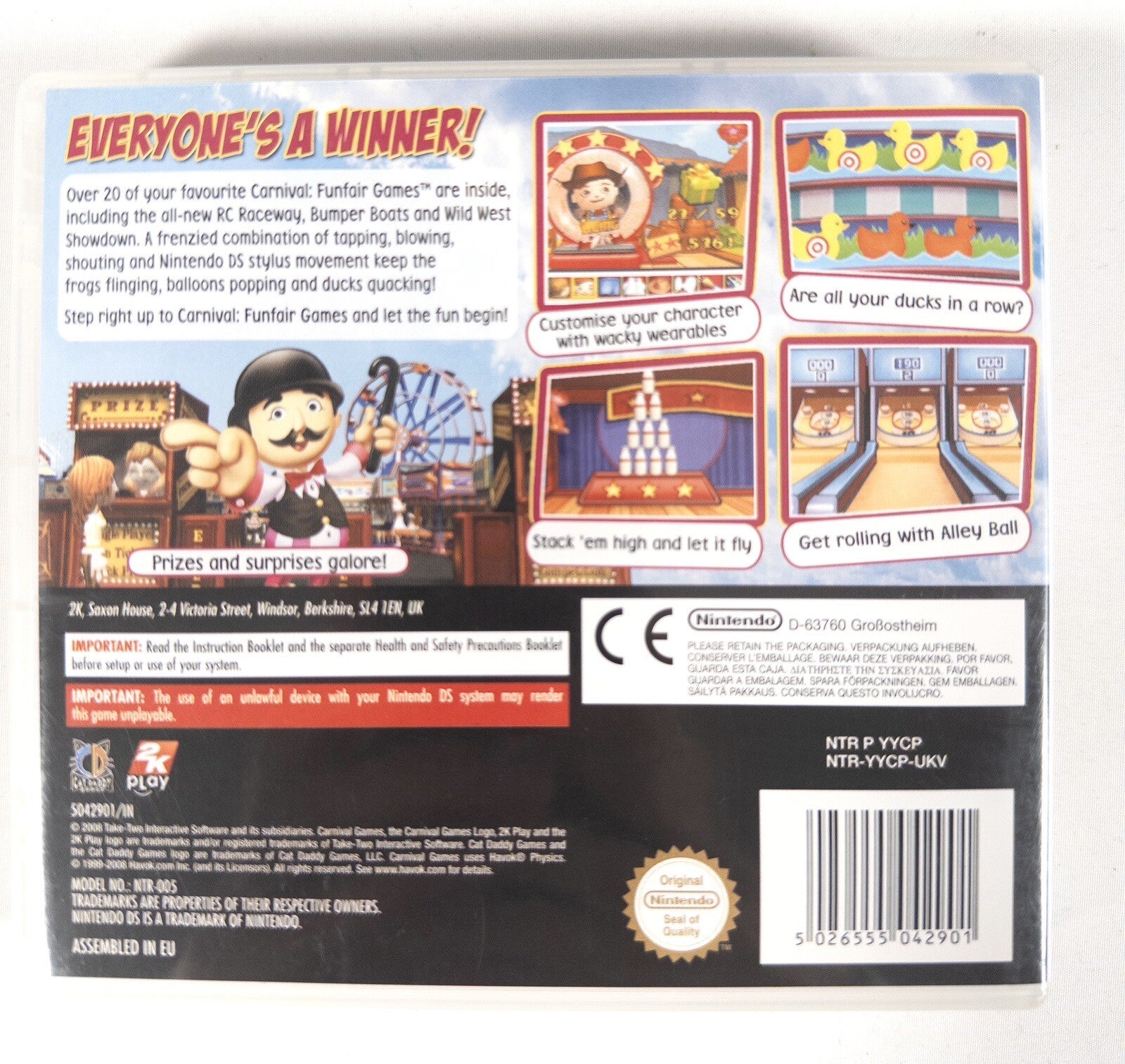 NINTENDO DS- Carnival Funfair Games