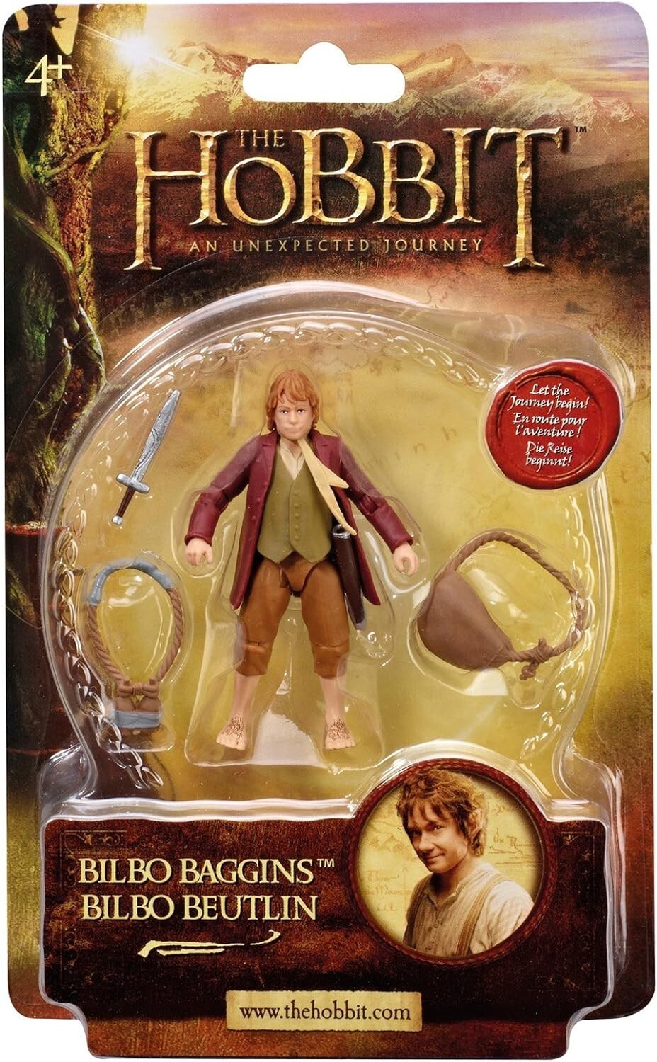 THE HOBBIT An Unexpected Journey Bilbo Baggins figure RARE