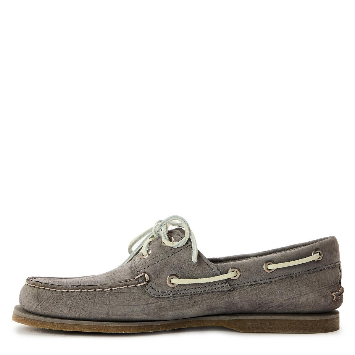 Timberland Men's Boat Shoes Med Nubuck Grey Size UK9