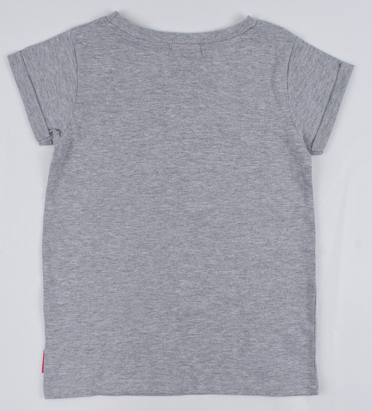 SKECHERS Girls' Kids' Crew Neck Logo T-shirt, Grey/Black Logo, size 10 years