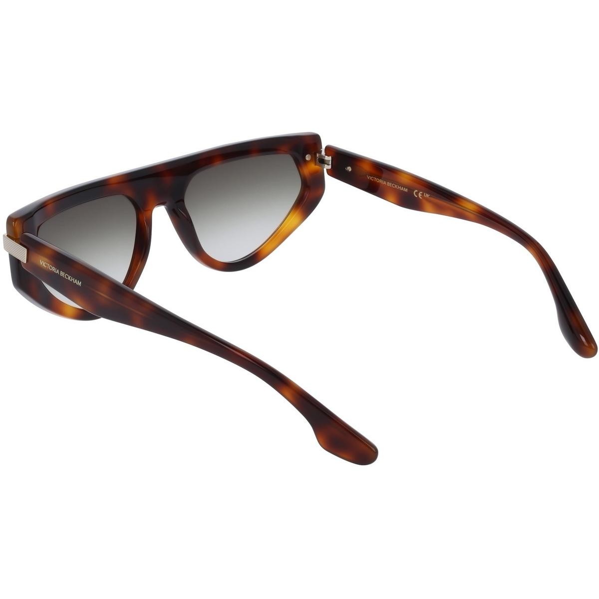 Victoria Beckham VB685S5618215 Women Brown Sunglasses Acetate Shield Eyeglasses