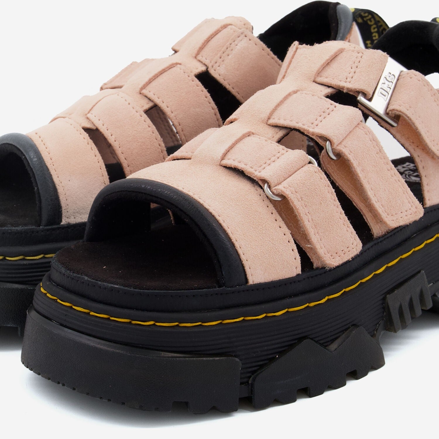 Dr. Martens Women's Mattison 3 Strap Platform Sandals Pink UK7