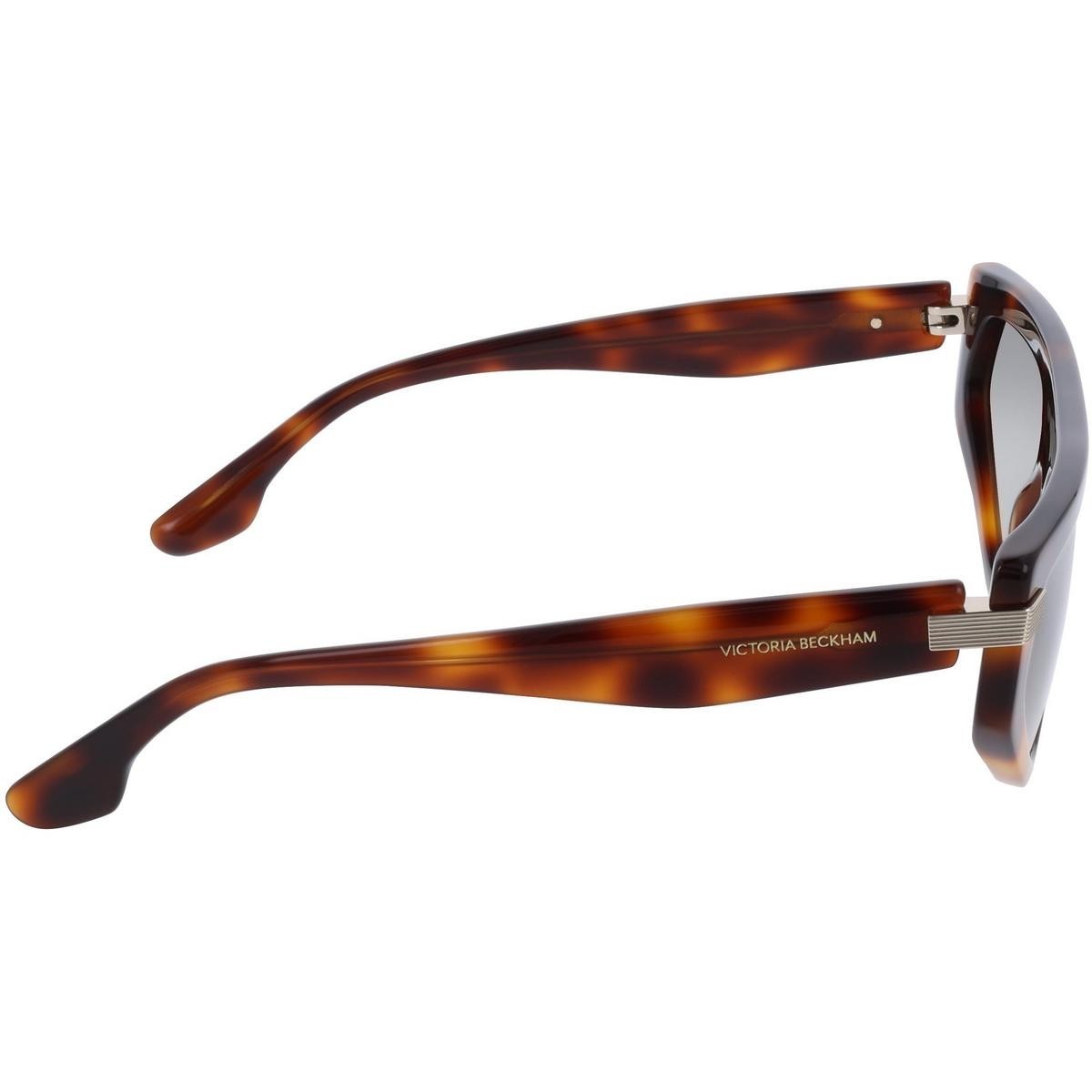 Victoria Beckham VB685S5618215 Women Brown Sunglasses Acetate Shield Eyeglasses