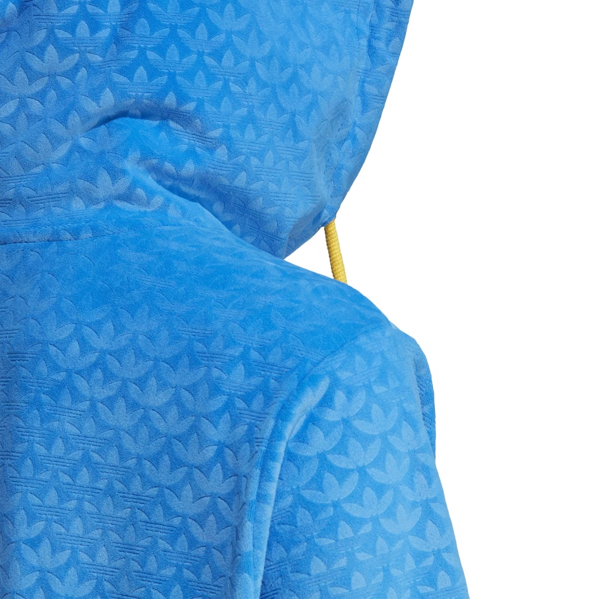 ADIDAS ORIGINALS ADICOLOR 70'S VELOUR ZIP CROPPED HOODIE UK10 Small RRP £83