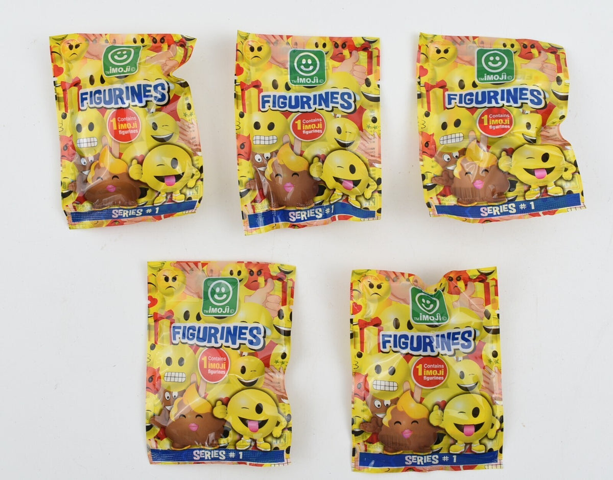 IMOJI FIGURINES - pack of 5 still sealed series #1 figures
