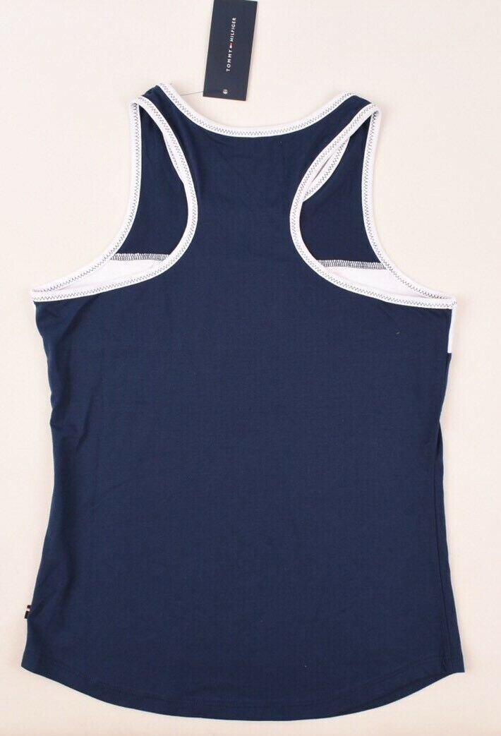 TOMMY HILFIGER Girls' Kids' Racer Back Vest, Tank Top, Flag Blue, 12-14 Years