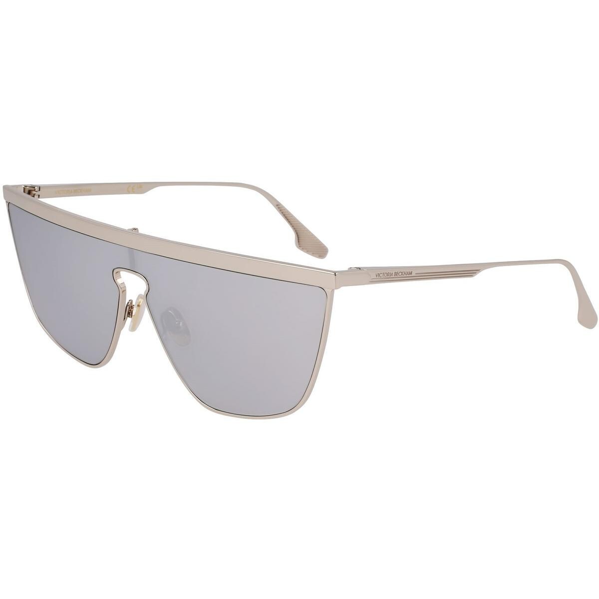 Victoria Beckham Sunglasses VB245S Silver Mono Lens Mirrored Women 59mm RRP £354