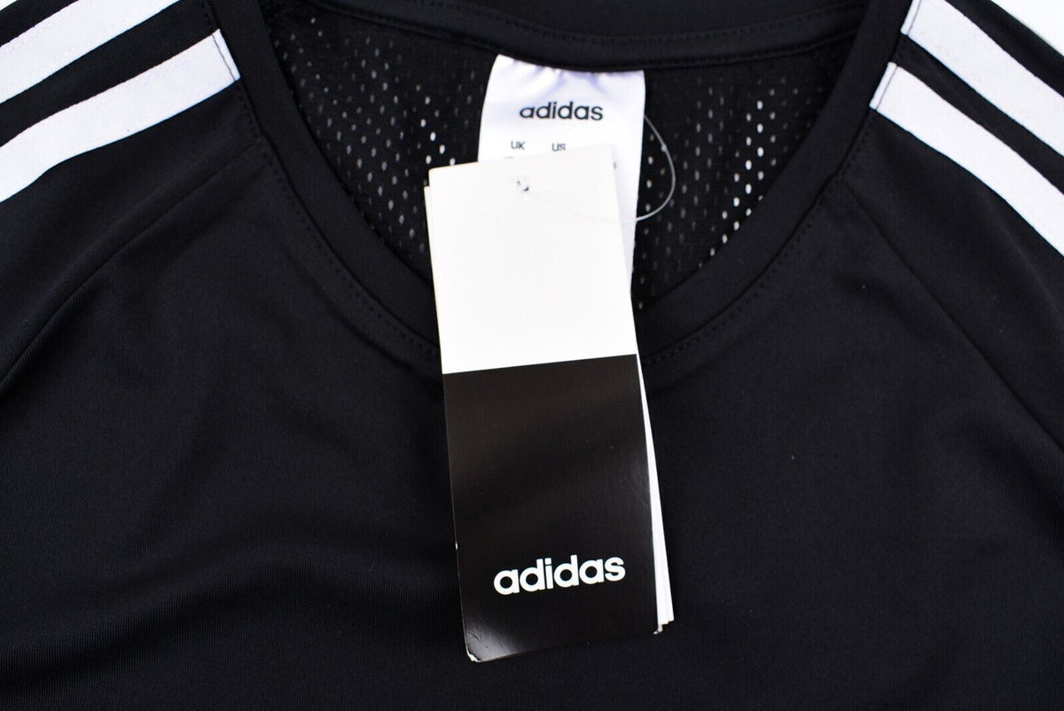 ADIDAS D2M Dare To Move Women's 3-Stripe Tee, T-shirt, Black, size XS (UK 4-6)