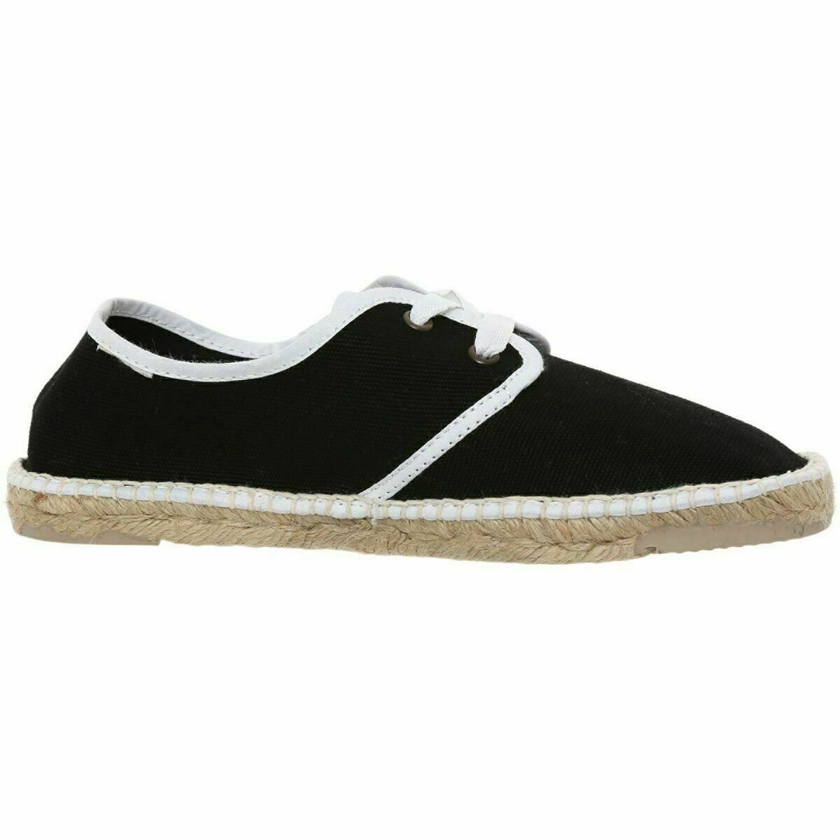 PARE GABIA 'BELSA' Noir Blanc Womens Girls Espadrilles Sandals UK 2.5 / UK 3
