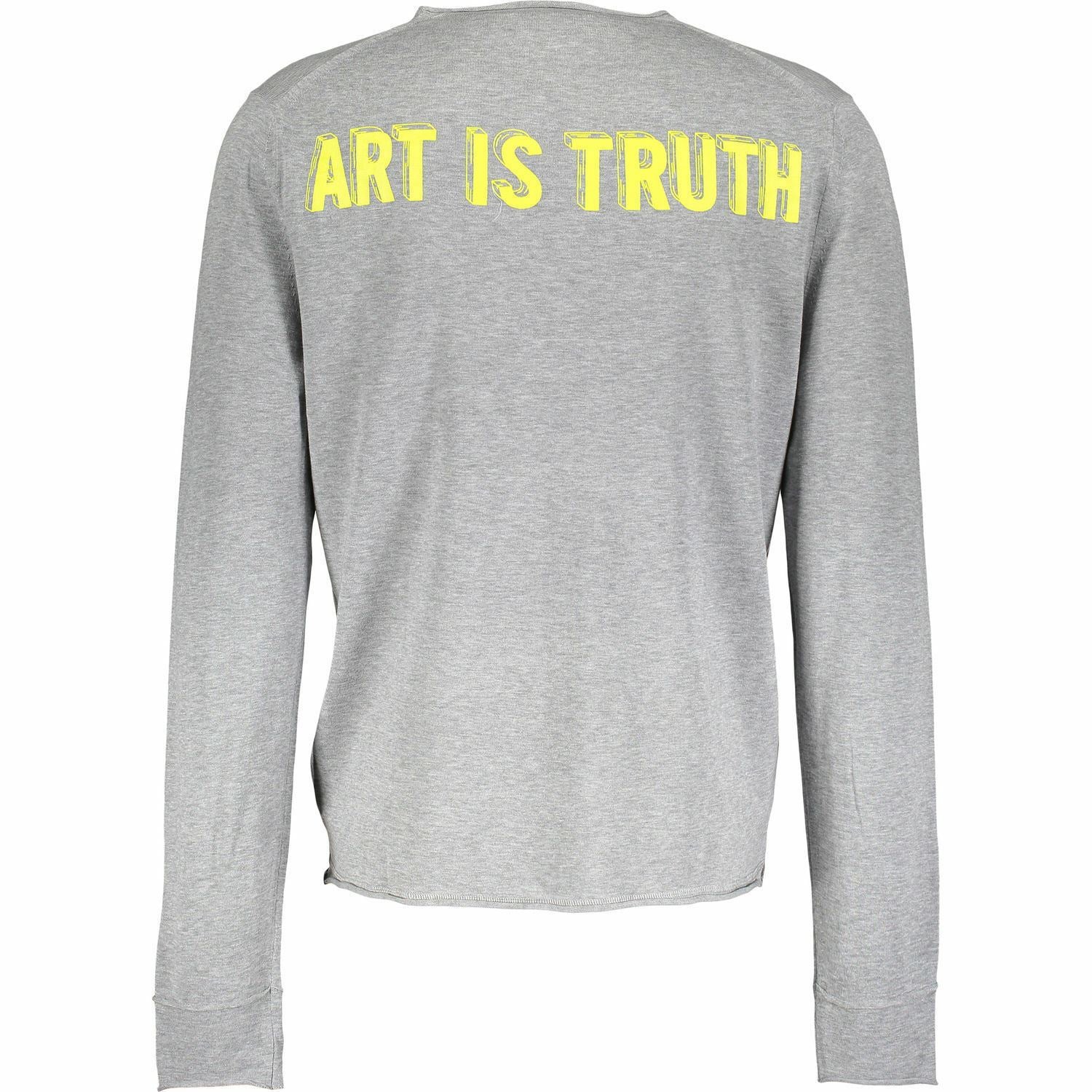 ZADIG & VOLTAIRE Men's ART IS TRUTH Grey Top, RRP £155, S L