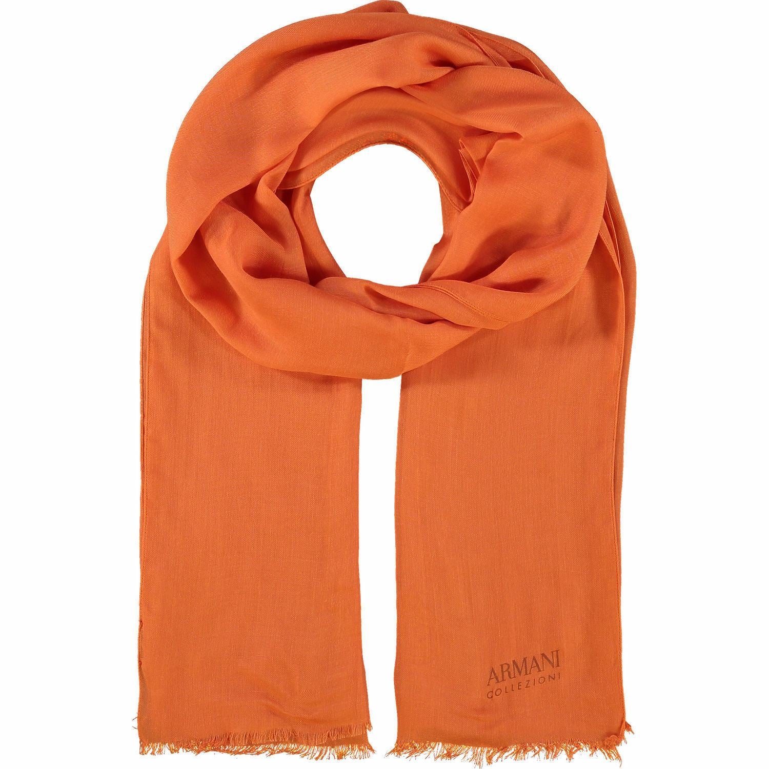 ARMANI TANGERINE ORANGE Women's Scarf, One Size