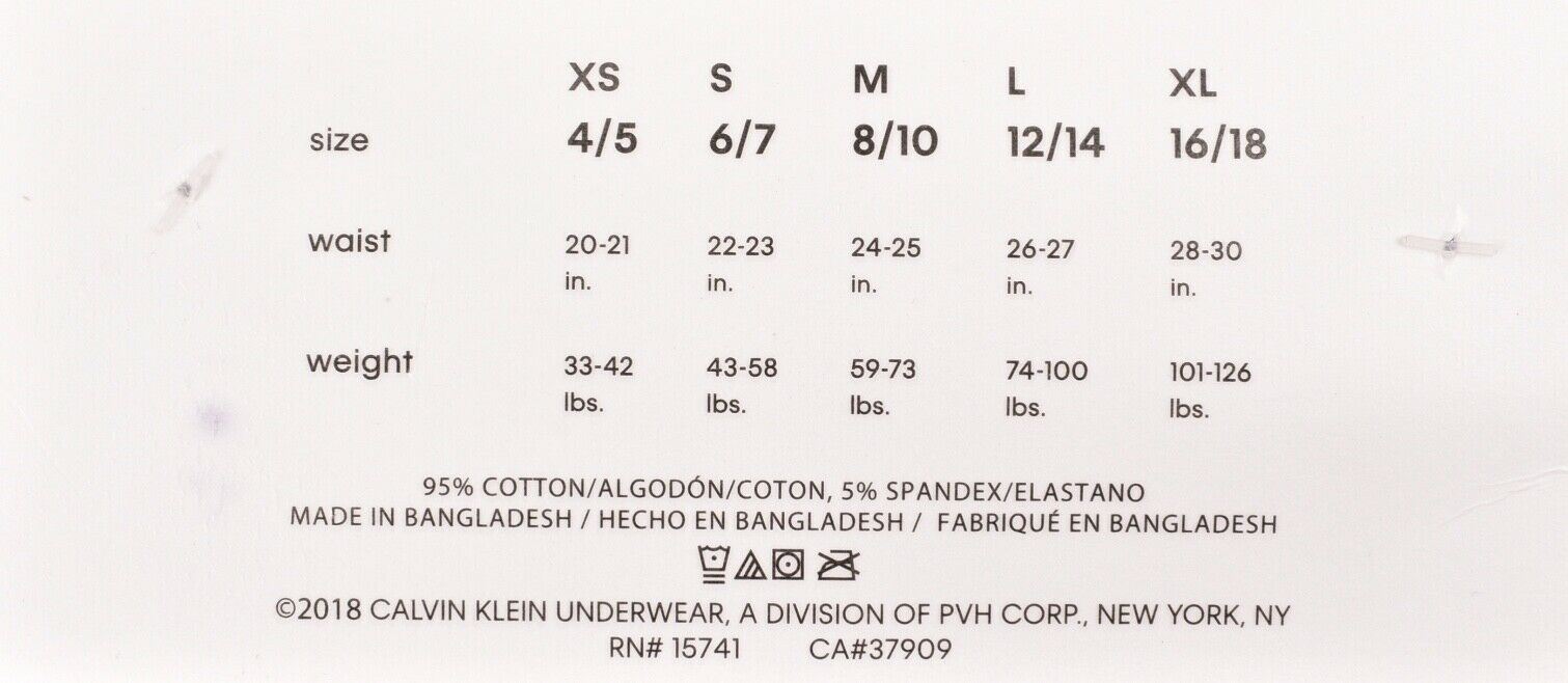 CALVIN KLEIN Boys AIRFX 2pk Boxers 6 y 7 y 8 y 9 y 10 y 11 y 12 y 13 y 14 years