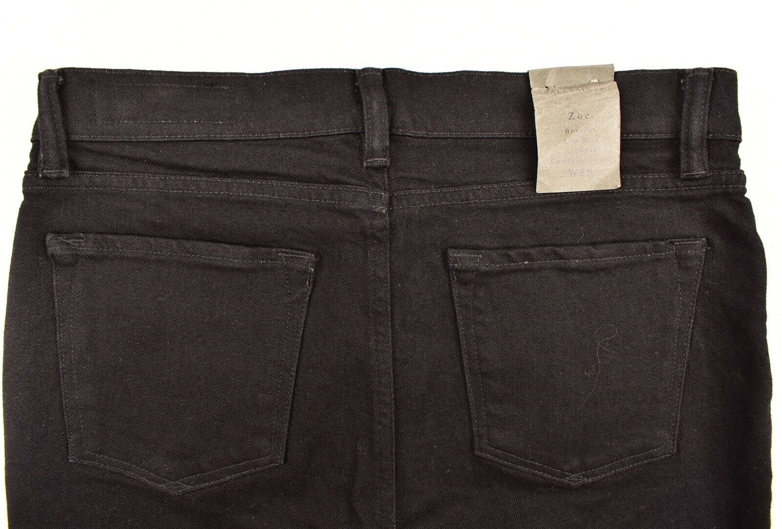 ALLSAINTS Womens ZOE Cropped Stretch Jeans Bootcut Low Rise W25 W26 W27 W28 W29