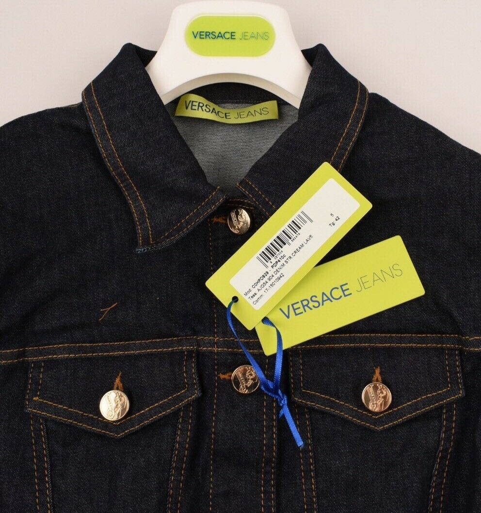 VERSACE JEANS Women's Blue Denim Jacket, sizes UK 10 / IT 42