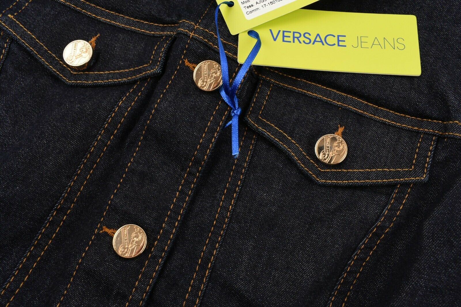 VERSACE JEANS Women's Blue Denim Jacket, sizes UK 10 / IT 42