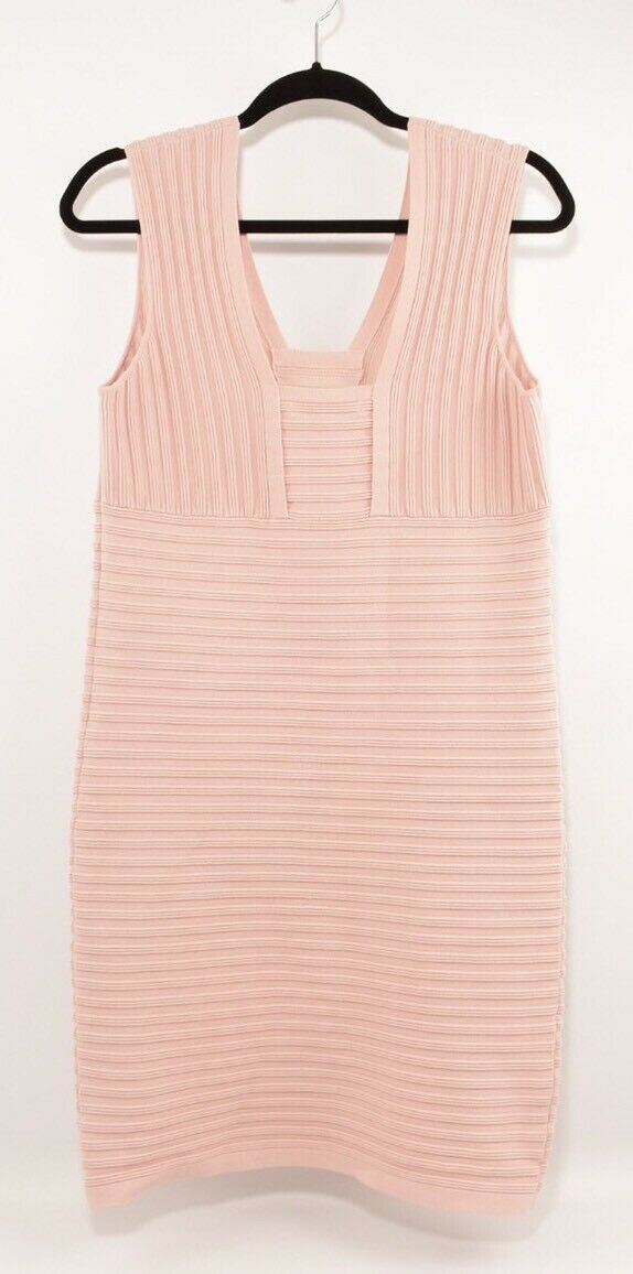 NEXT Women's Blush Rib Bodycon Sleeveless Dress, sizes UK 12 /UK 16