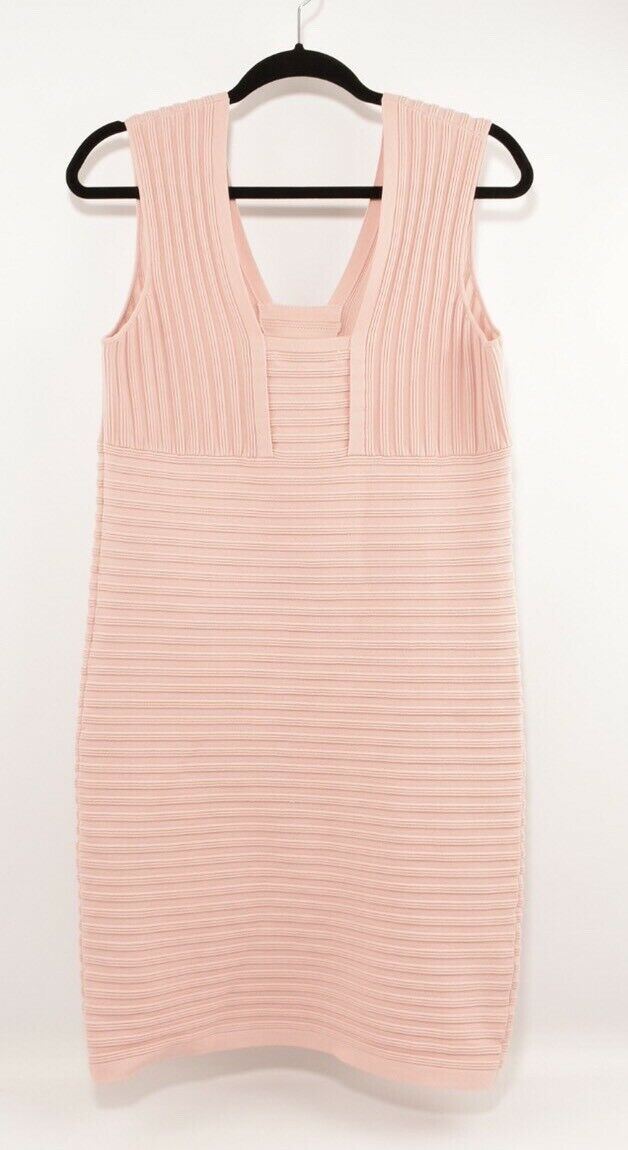 NEXT Women's Blush Rib Bodycon Sleeveless Dress, sizes UK 12 /UK 16