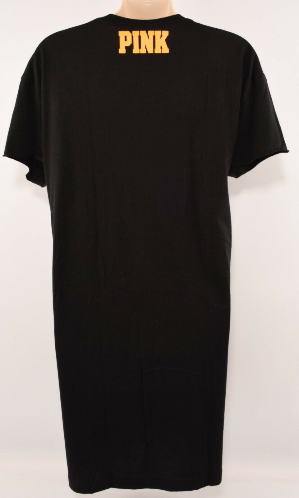 VICTORIA'S SECRET PINK Women's Tigers T-shirt Dress Black/Yellow size M