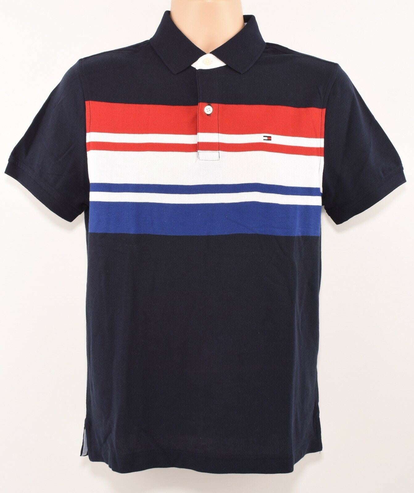 TOMMY HILFIGER Mens PERFORMANCE Navy Polo Shirt, size S /size M /size L /size XL