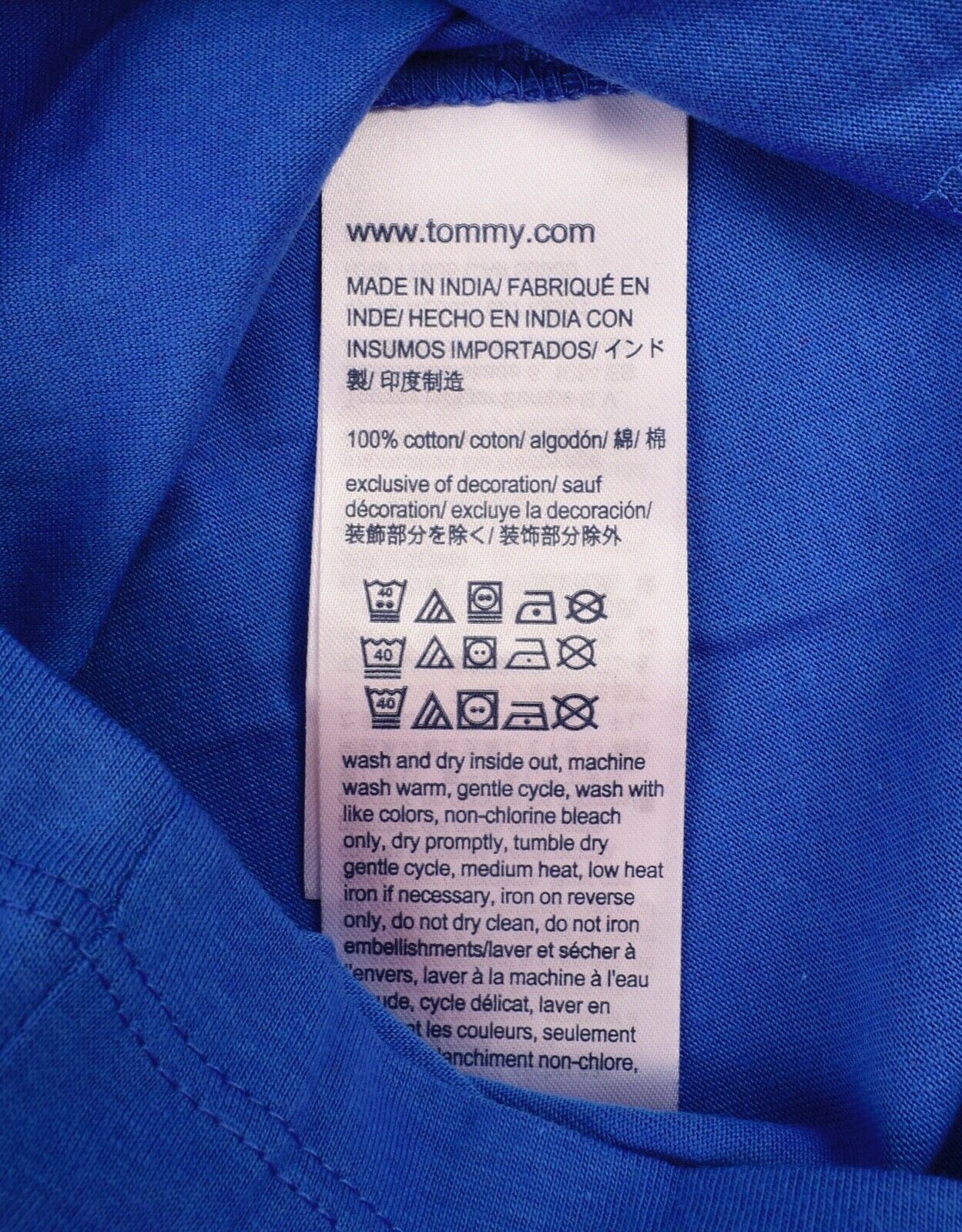 TOMMY HILFIGER Baby Girls' Star Print Blue Top, 24M