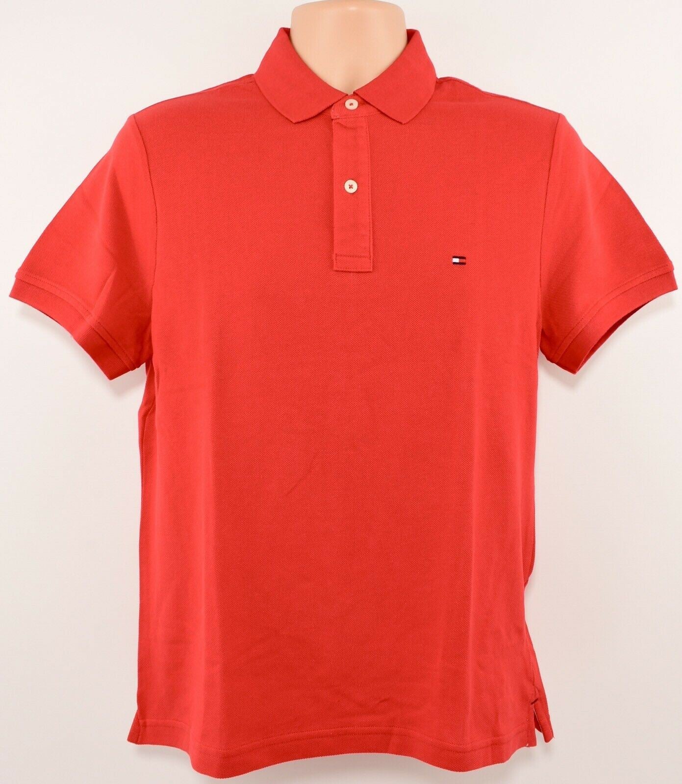TOMMY HILFIGER Men's Cotton Pique Polo Shirt, Red, size S /size M /size L