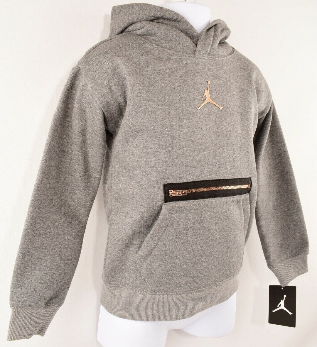 NIKE AIR JORDAN Boys' LIMITED EDITION Grey Pullover Hoodie 5 y /6 y /7 years