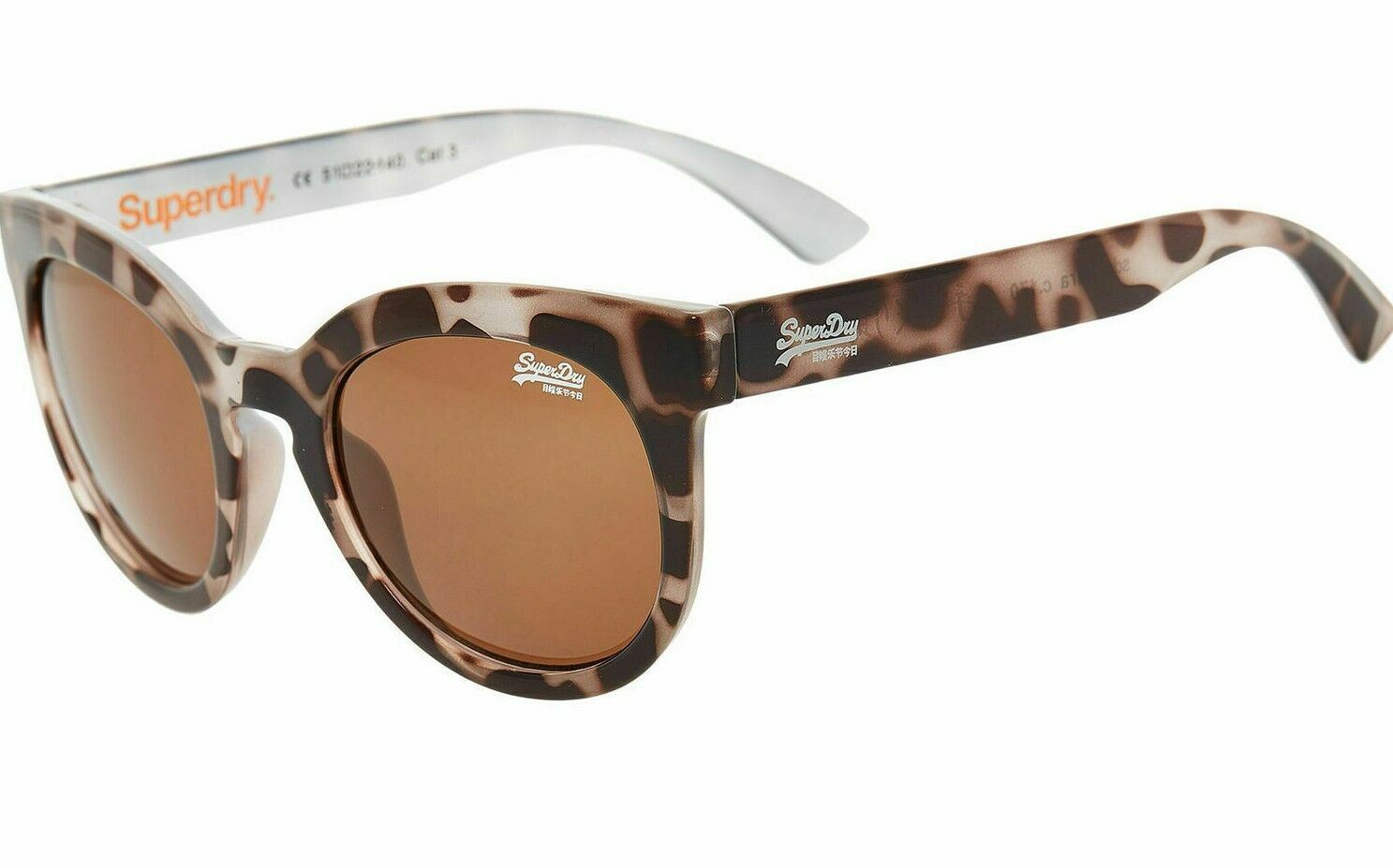 SUPERDRY Women's HARA 170 Giraffe Print Cat-Eye Sunglasses