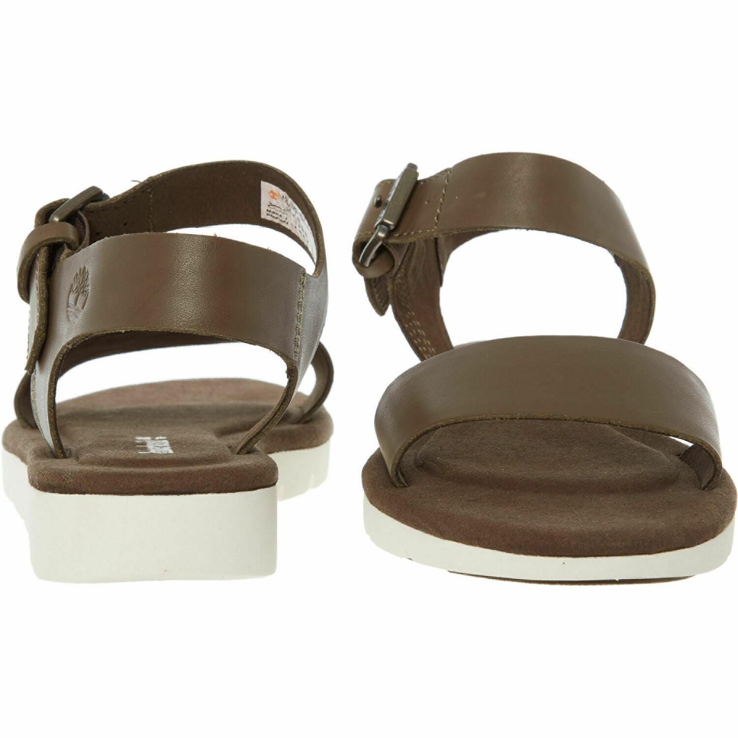 TIMBERLAND Women's LOTTIE LOU Dark Olive Green Leather Sandals, size UK 5