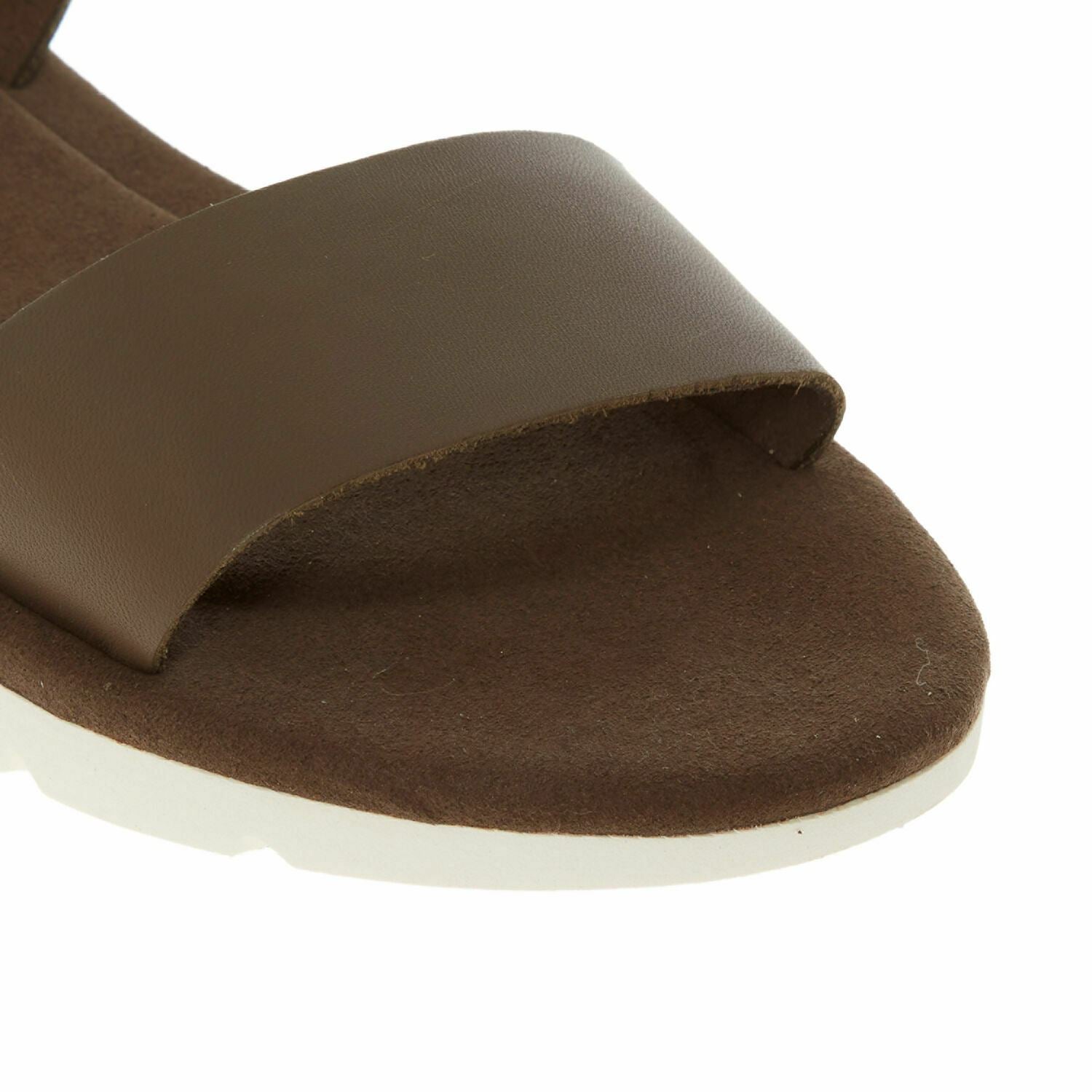 TIMBERLAND Women's LOTTIE LOU Dark Olive Green Leather Sandals, size UK 5