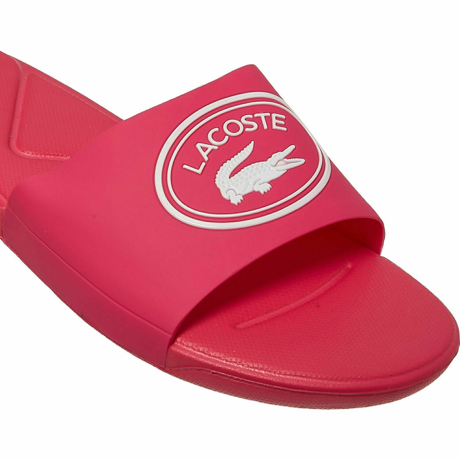 LACOSTE Girls' Kids' Pink Sliders, Beach Sandals, size UK junior 5