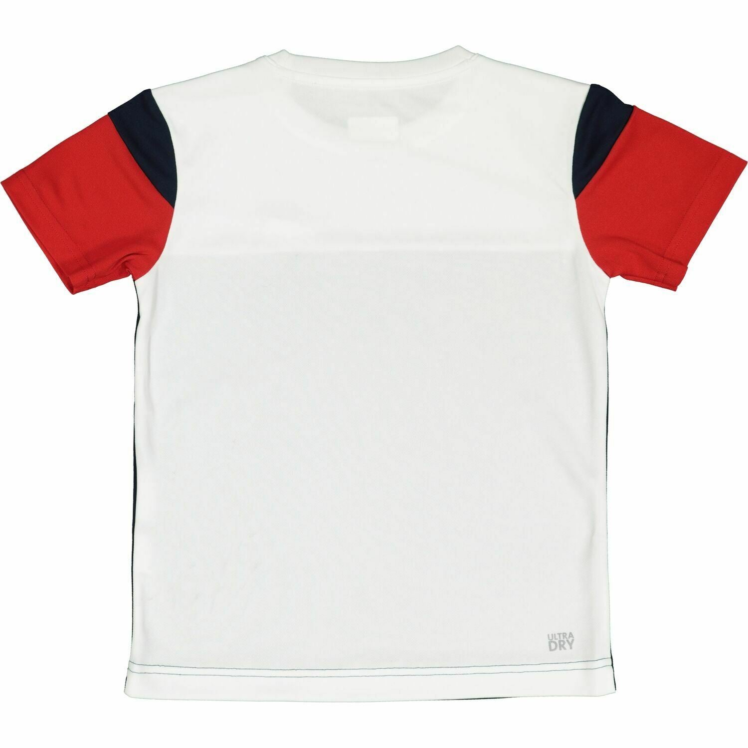 LACOSTE SPORT Boys' Kids' Colour Block T-shirt, Blue/Red/White, size 8 years