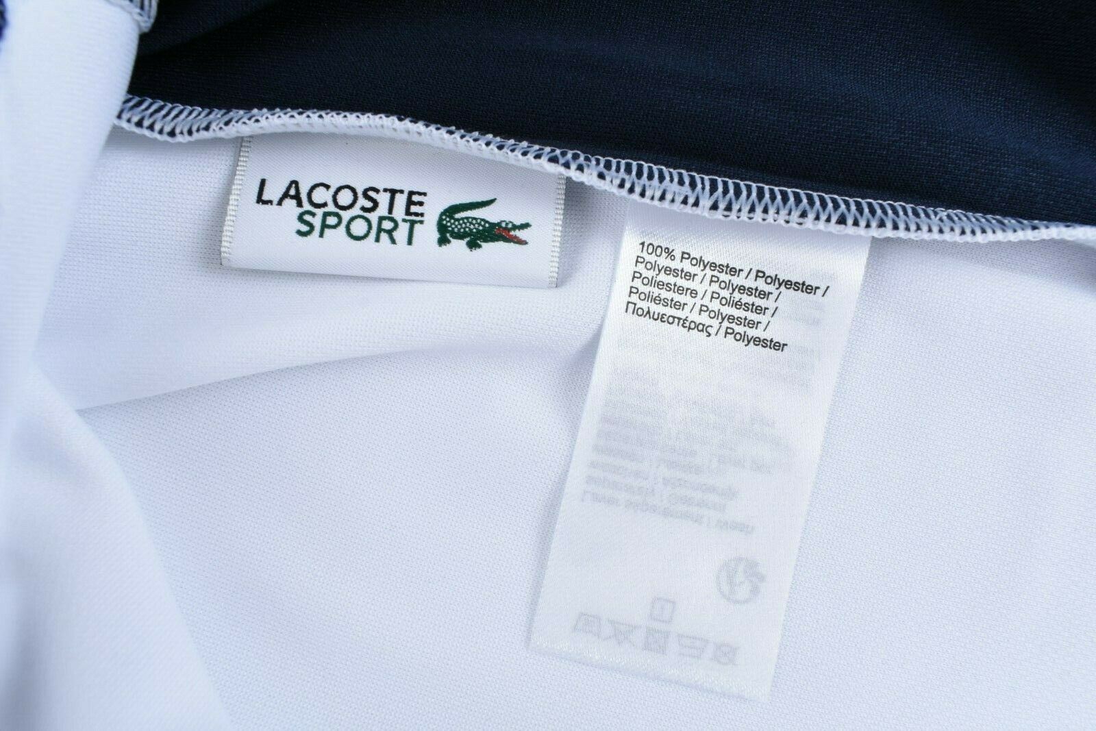 LACOSTE SPORT Boys' Kids' Colour Block T-shirt, Blue/Red/White, size 8 years